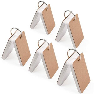 単語帳 単語カード 暗記カード 大きめ リング 英語 中学 学習帳 テスト 単語帳 メモ帳 暗記効率アップ 漢字 試験 検定50枚×5冊50枚