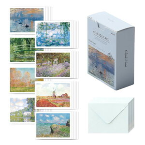 mCN bZ[WJ[h ~jJ[h l Message card Monet 400Zbg~jTCYfUCj̃J[h