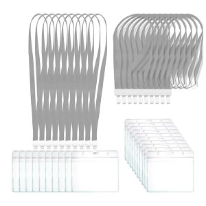 ネームホルダー カードホルダー 名札ホルダー 首掛け ネックストラップ名札 スタッフ 社員証 名刺 展示会 パス ソフトケース 入れ 防水 透