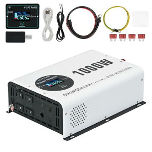 OUBONVER Co[^[g1V 1000Wő000W DC 1V  AC 100V 𗬂ɕϊ 1000W CDfBXvCA