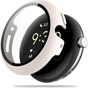 Google Pixel Watch /Pixel Watch 1 �p �P�[�X �ی� �K���X�t�B���� ��̌^ +PE�ގ� ��d�\�� �S�ʕی� ��