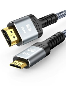 Mini HDMI HDMI �P�[�u�� 0.3m 4K�Ή� �^�C�vA�I�X-�~�j�^�C�vC�I�X HDMI2.0 �o�����`�� �n�C�X�s�[�h �i�C�����҂� 3�d�V�[���h �J���� ���j�^�[ �v���W�F�N�^�[ �ڑ�