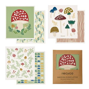 Recyco Lb`NX Z[X NX 17×19cm ӂ 6Zbg VR@ X|WCv ̂ 񂮂z  ϋv