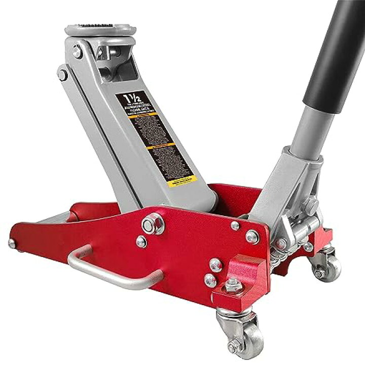 楽天市場】RED アルミジャッキ 油圧ジャッキ 1.5t 最低位89mm/最高位 