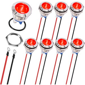 8Pcs ̐Ԃ\ 16mm  P67 ̋Mv 1V 4V AC/DC ED ̑c҂̃_bV v̂˂[q̉ʂ̓