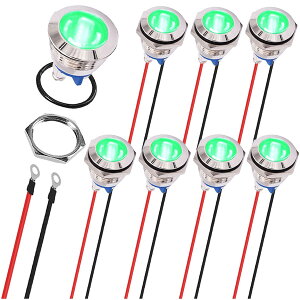 8Pcs ̗΂̕\ 16mm h P67 ̋̐Mv 1V 4V AC/DC ED ̑c҂̃_bV v˂[q̉ʂ̓