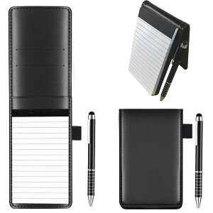 メモ帳 メモカバー a7 金属ペンと ノートカバー すぐメモ ペンホルダー付き 縦型 薄い メモ用紙 ミニノートカバー