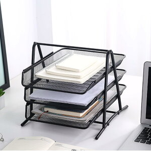 レーターケース 書類トレー 三段 ファイルトレー レータートレー デスクトレー ファイルラック 書類収納ボックス 卓上収納ラック 机上ラック デ