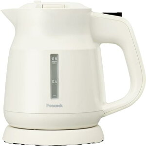 ピーコック魔法瓶 電気ケトル 800l 小型 こぼれにくい 転倒湯漏れ防止機能 熱湯 湯沸かし ケトル 上ふた着脱式 ロック機能 空焚き防止 ホ