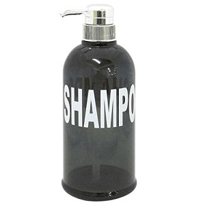 センコー モビリア ソープボトル ディスペンサー シャンプー用 直径約8.6×高23.5c 容量約 500l ダークグレー 55490