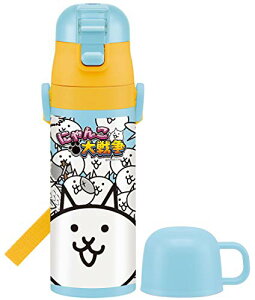 スケーターSkat 子供用 2AY ステンレス キッズ 水筒 コップ付き にやんこ大戦争 430l SKDC4A