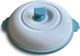 トレードワン CHEFシェフ電子連調理器 電子レンジでかんたん調理 レンジパン ネコ 「丸」型 ブルーグリーン 70202
