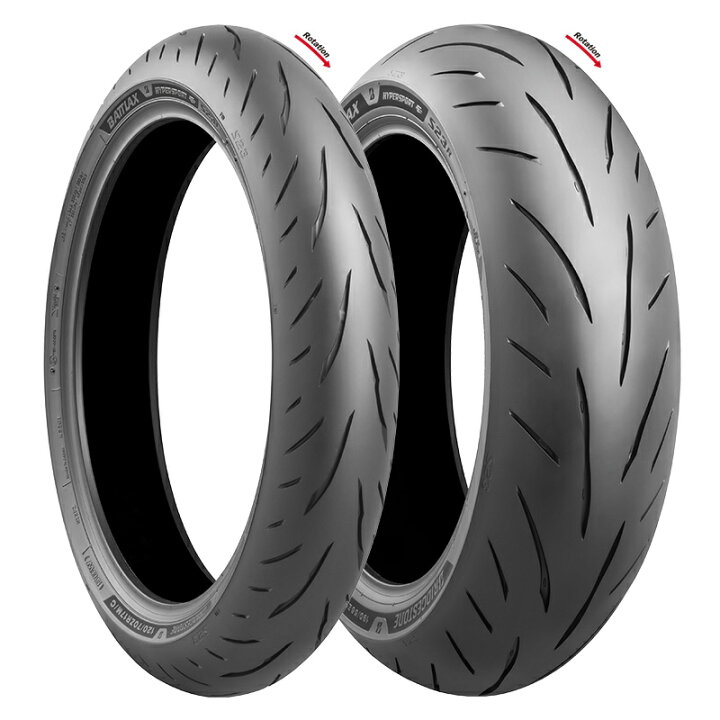 楽天市場】2本セット ブリヂストン 120/70ZR17 200/55ZR17 BATTLAX 