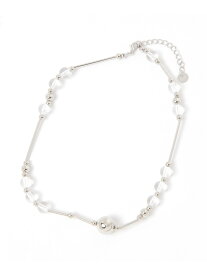 クリアシルバーボールネックレス niko and ... ニコアンド アクセサリー・腕時計 ネックレス グレー[Rakuten Fashion]