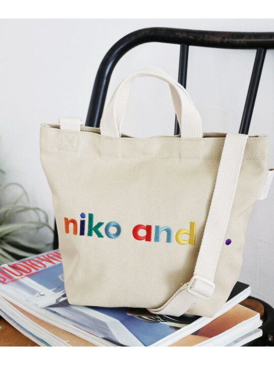 楽天市場】オリジナル ニコロゴカラフル刺繍2WAYトートバッグ  