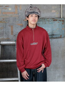 【SALE／50%OFF】ダンボールハーフZIPプルオーバー niko and ... ニコアンド トップス カットソー・Tシャツ レッド ネイビー グレー ホワイト【RBA_E】[Rakuten Fashion]