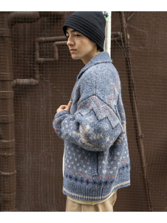 楽天市場】【SALE／30%OFF】雪柄カウチンニットカーディガン niko and 