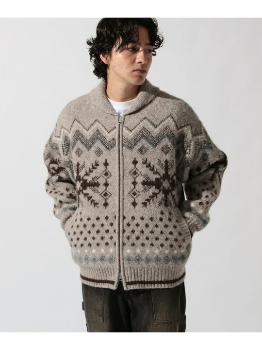 楽天市場】【SALE／30%OFF】雪柄カウチンニットカーディガン niko and 