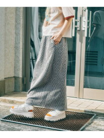 【SALE／50%OFF】[MODE NORM CORE] ジグザグナローマキシスカート niko and ... ニコアンド スカート ロング・マキシスカート ブラウン ホワイト ブラック【RBA_E】[Rakuten Fashion]