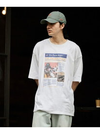 【SALE／50%OFF】ヴィンテージアソートプリントTシャツ niko and ... ニコアンド トップス カットソー・Tシャツ ブラック ホワイト グレー ベージュ パープル【RBA_E】[Rakuten Fashion]