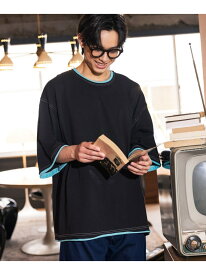 【SALE／30%OFF】ルーズネックレイヤードTシャツ niko and ... ニコアンド トップス カットソー・Tシャツ ブラック ホワイト レッド グレー【RBA_E】[Rakuten Fashion]