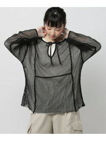 【SALE／30%OFF】リメイク風メッシュプルオーバー niko and ... ニコアンド トップス カットソー・Tシャツ グリーン ホワイト ブラック【RBA_E】【送料無料】[Rakuten Fashion]
