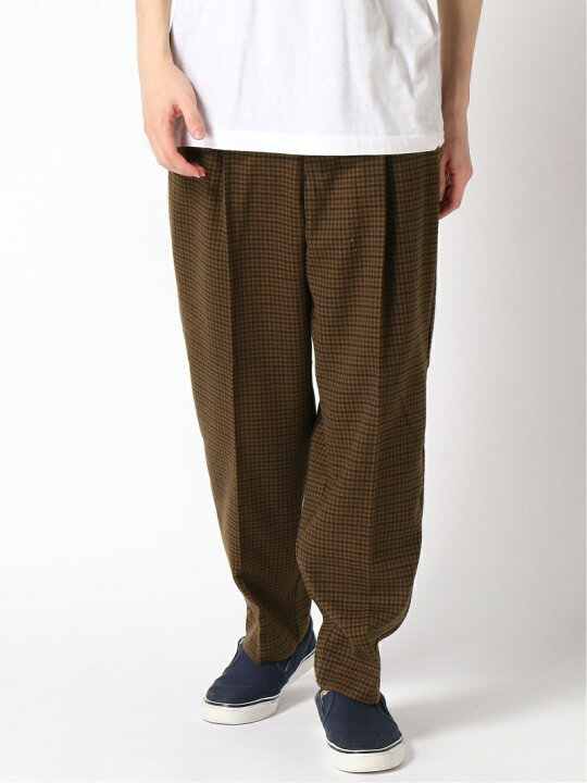 niko and…♡ TRチェックタックパンツ 楽天市場】【SALE／37%OFF】(M)ツイルチェックタックパンツ niko and ... ニコアンド パンツ その他のパンツ グレー  ブラウン【RBA_E】[Rakuten Fashion] : niko and ...／ニコアンド