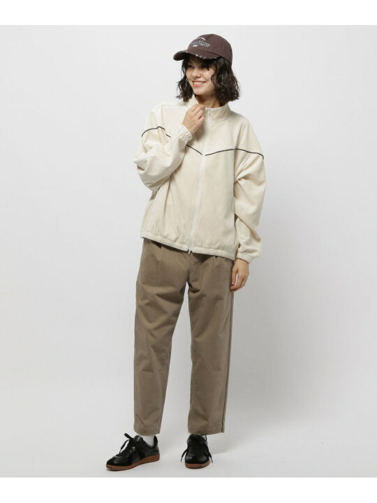 楽天市場】【SALE／50%OFF】パイピングベロアジップブルゾン niko and 