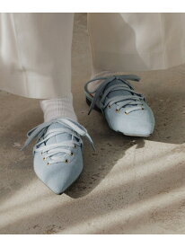 【SALE／70%OFF】オリジナルポインテッドミュール niko and ... ニコアンド シューズ・靴 サンダル ブルー シルバー【RBA_E】[Rakuten Fashion]