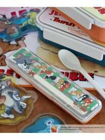 【トムとジェリー】コラボカトラリーセット niko and ... ニコアンド 食器・調理器具・キッチン用品 カトラリー ブルー オレンジ[Rakuten Fashion]