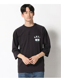 【SALE／37%OFF】(M)NMRフットボール7ST NUMERALS ニコアンド トップス カットソー・Tシャツ ブラック ホワイト【RBA_E】[Rakuten Fashion]