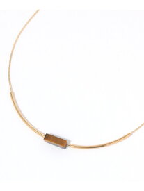 ストーン風モチーフネックレス niko and ... ニコアンド アクセサリー・腕時計 ネックレス ブラウン グリーン[Rakuten Fashion]