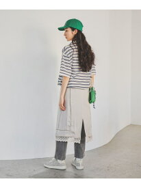 【SALE／50%OFF】ランジェライクミディースカート niko and ... ニコアンド スカート ミディアムスカート ブラック ホワイト【RBA_E】[Rakuten Fashion]
