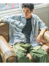 【SALE／50%OFF】シアーチェックシャツ niko and ... ニコアンド トップス シャツ・ブラウス オレンジ ブルー ブラック【RBA_E】[Rakuten Fashion]
