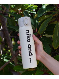 オリジナルニコロゴステンレスボトル/容量480ml niko and ... ニコアンド 食器・調理器具・キッチン用品 グラス・マグカップ・タンブラー ブラック ホワイト[Rakuten Fashion]