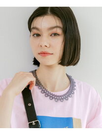 クリアビーズ襟ネックレス niko and ... ニコアンド アクセサリー・腕時計 ネックレス ブラック イエロー[Rakuten Fashion]