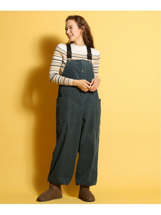 楽天市場 Sale 70 Off W ボタン開きコーデュロイサロペット Niko And ニコアンド パンツ ジーンズ サロペット オールインワン グリーン ブラウン グレー Rba E Rakuten Fashion Niko And ニコアンド