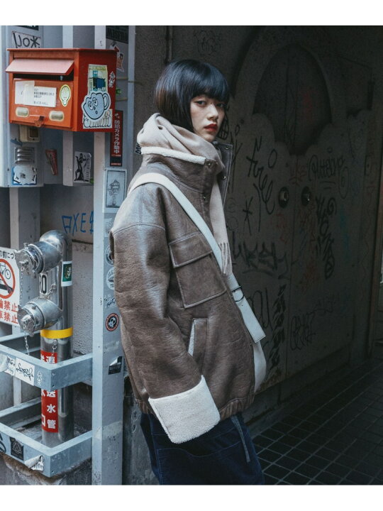 楽天市場】【SALE／30%OFF】[MODE NORM CORE]フェイクムートンジップ 