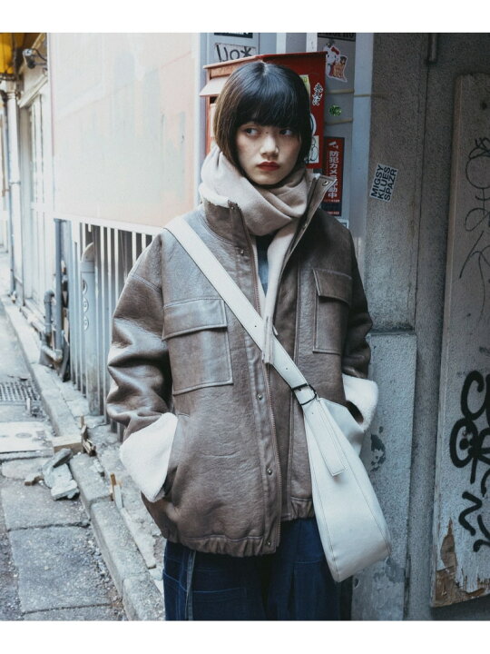 楽天市場】【SALE／30%OFF】[MODE NORM CORE]フェイクムートンジップ 