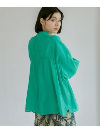 【SALE／70%OFF】プレミアムローンギャザーシャツ niko and ... ニコアンド トップス シャツ・ブラウス ブルー イエロー ネイビー グリーン ホワイト【RBA_E】[Rakuten Fashion]