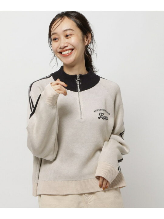 楽天市場】【SALE／40%OFF】ハーフZIPラインニットプルオーバー niko 