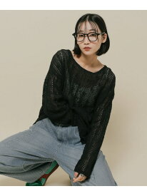 【SALE／50%OFF】レースジャガードラウンドプルオーバー niko and ... ニコアンド トップス カットソー・Tシャツ レッド ブラック ホワイト【RBA_E】[Rakuten Fashion]