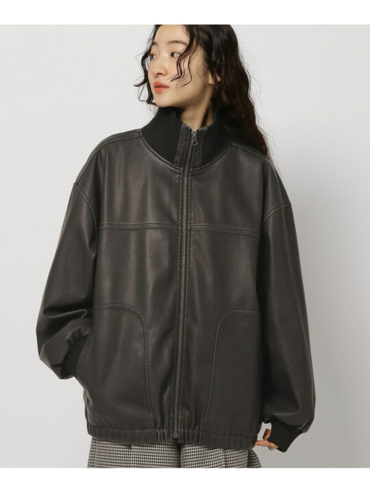 楽天市場】【SALE／20%OFF】ヴィンテージフェイクレザーブルゾン niko 