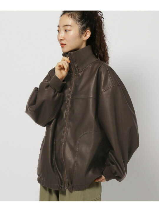 楽天市場】【SALE／20%OFF】ヴィンテージフェイクレザーブルゾン niko 