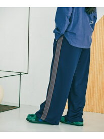 【SALE／40%OFF】サイドラインカットパンツ niko and ... ニコアンド パンツ ジャージ・スウェットパンツ グリーン ホワイト ネイビー【RBA_E】[Rakuten Fashion]