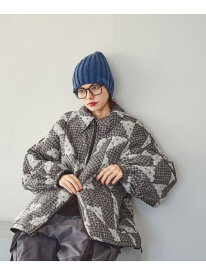 リバーシブルアソート柄キルトジャケット niko and ... ニコアンド ジャケット・アウター ブルゾン・ジャンパー グレー カーキグリーン ブラック【送料無料】[Rakuten Fashion]