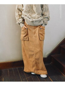 【SALE／30%OFF】[MODE NORM CORE] アウトポケットコーデュロイナロースカート niko and ... ニコアンド スカート ロング・マキシスカート ブルー ブラック ブラウン【RBA_E】【送料無料】[Rakuten Fashion]