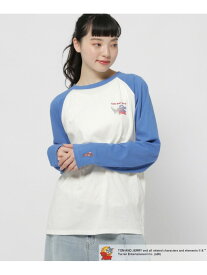 【SALE／50%OFF】【トムとジェリー】コラボアソートラグランTシャツ niko and ... ニコアンド トップス カットソー・Tシャツ グリーン レッド ブルー【RBA_E】[Rakuten Fashion]