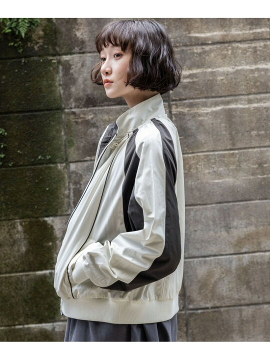 楽天市場】【SALE／70%OFF】配色スタンドトラックブルゾン niko and 