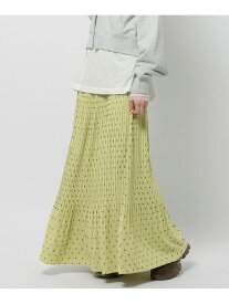 【SALE／40%OFF】ドットドビープリーツスカート niko and ... ニコアンド スカート ロング・マキシスカート ホワイト ブラック【RBA_E】[Rakuten Fashion]